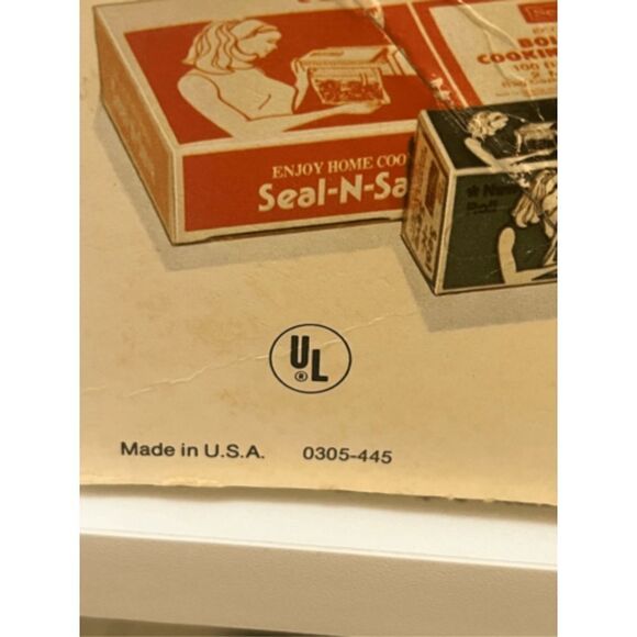 Sears Roebuck and Co. 1980 Seal-N-Save in box Vintage Almond - Picture 10 of 16